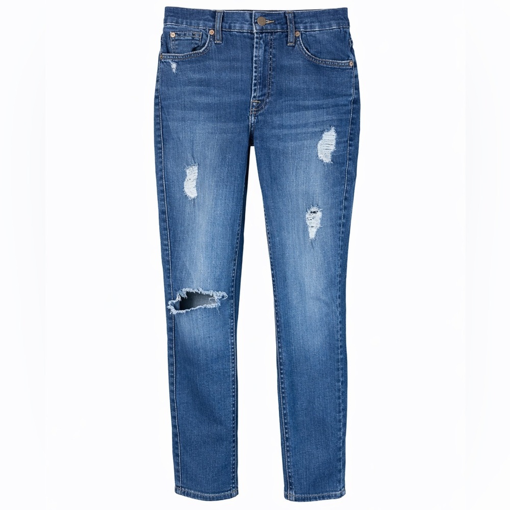 7 For All Mankind Ankle Skinny Distressed Jeans Women’s 28 Medium Wash